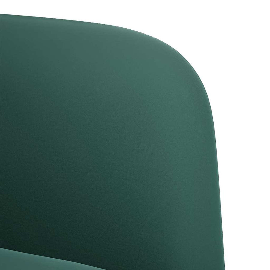 Loveseat Bank 109 Cm Fluweel Donkergroen