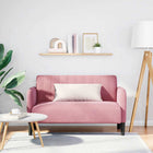 Loveseat sofa 109 cm velvet pink