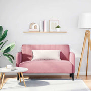 Loveseat sofa 109 cm velvet pink