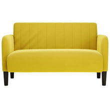 Loveseat Bank 109 Cm Fluweel Geel