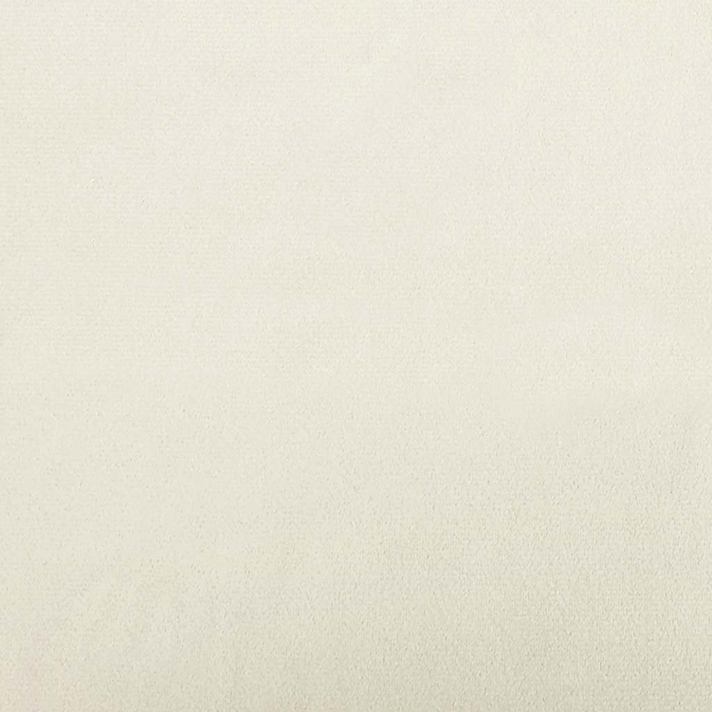 Loveseat Bank 109 Cm Fluweel Kleurig Crème