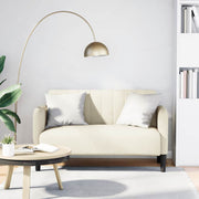 Loveseat sofa 109 cm velvet cream