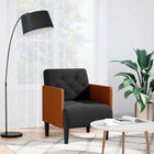 Armchair with armrests 55 cm velvet black