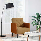 Fauteuil 55 cm fluweel bruin