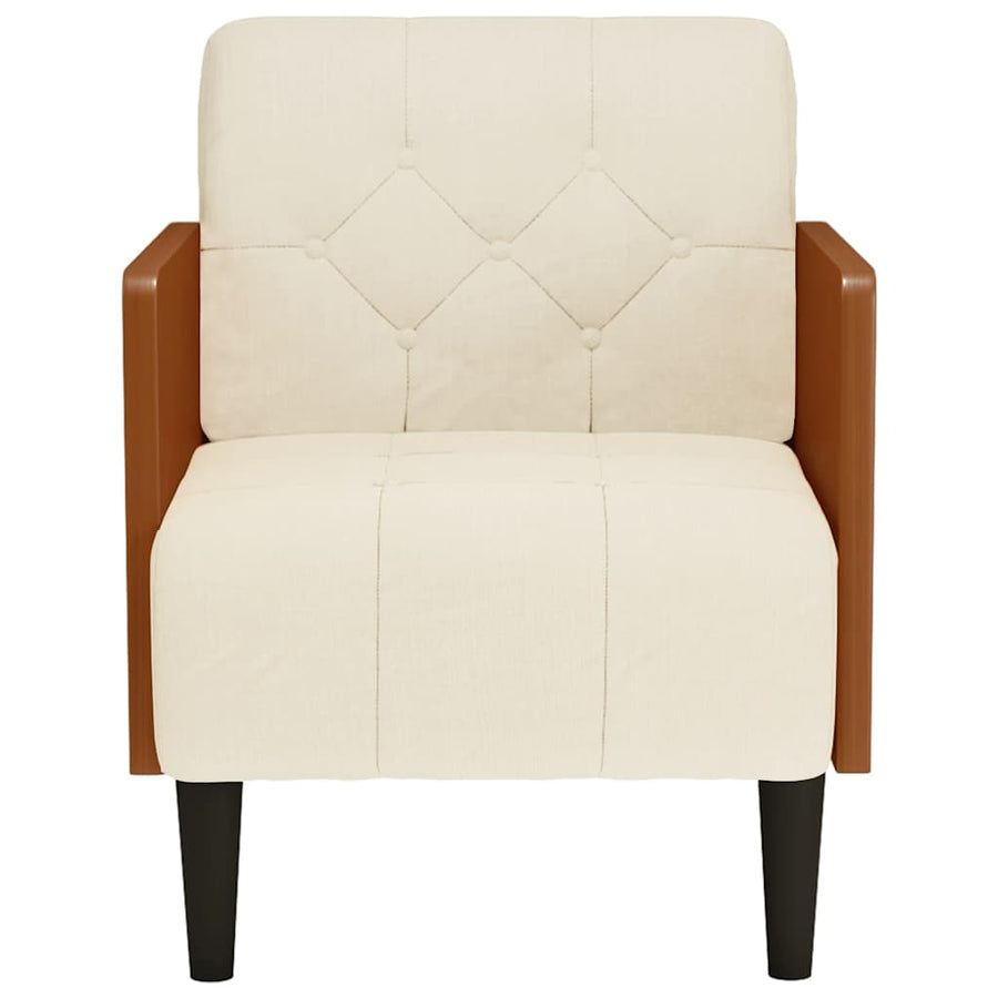 Fauteuil met armleuningen 55 cm Linnen