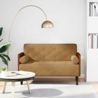 Loveseat bank 110 cm bruin fluweel