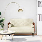 Loveseat bank crème 110 cm fluweel