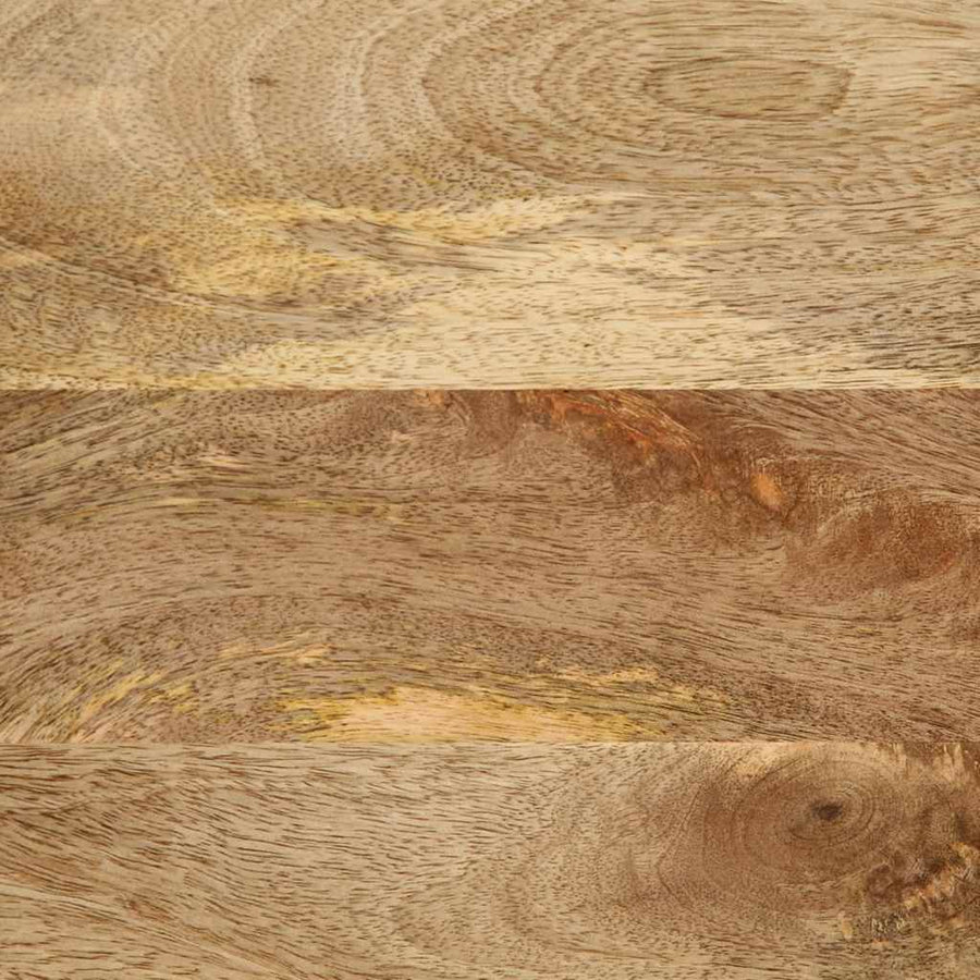 Nachtkastje 40x33,5x46 cm massief ruw mangohout zwart