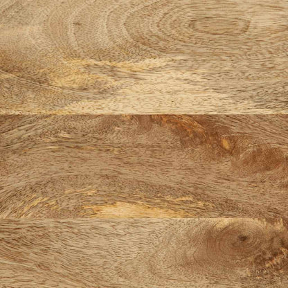 Nachtkastje 40x33,5x46 cm massief ruw mangohout zwart