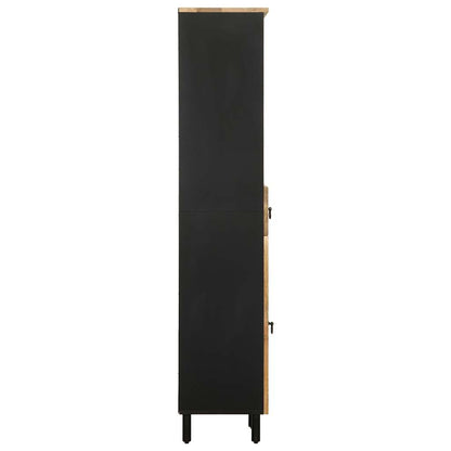 Badkamerkast 38x33,5x160 cm massief mangohout