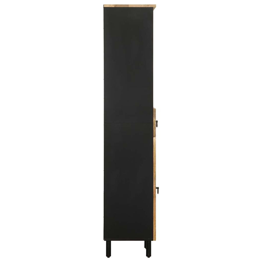 Badkamerkast 38x33,5x160 cm massief mangohout
