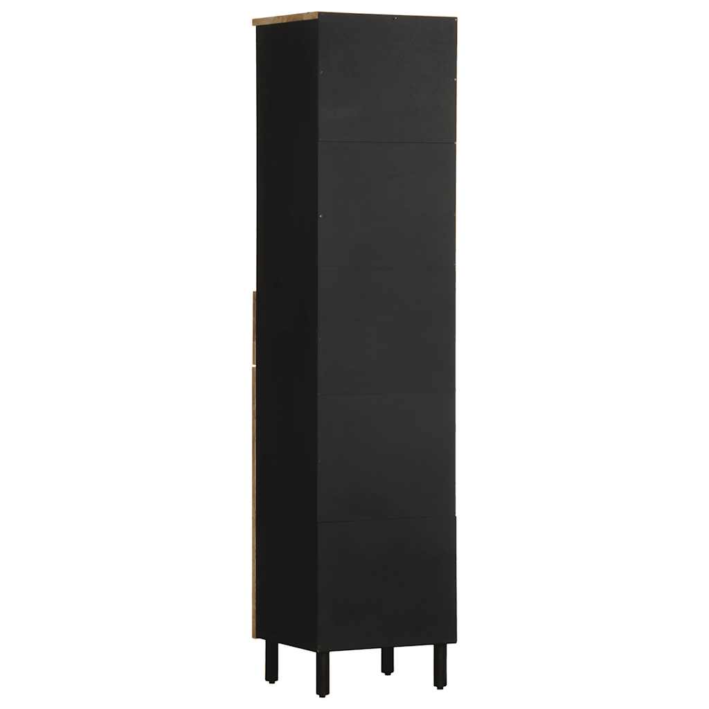 Badkamerkast 38x33,5x160 cm massief mangohout