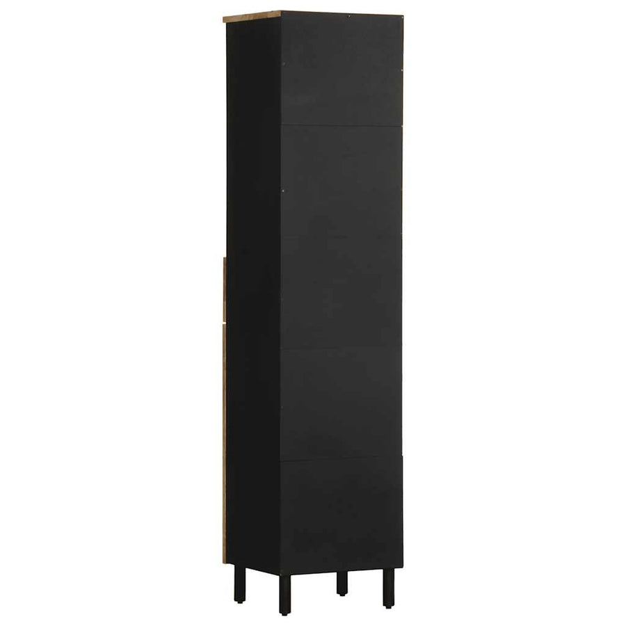 Badkamerkast 38x33,5x160 cm massief mangohout