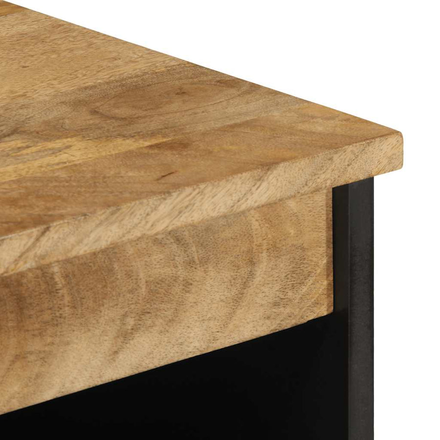 Dressoir 60x33,5x75 cm massief ruw mangohout