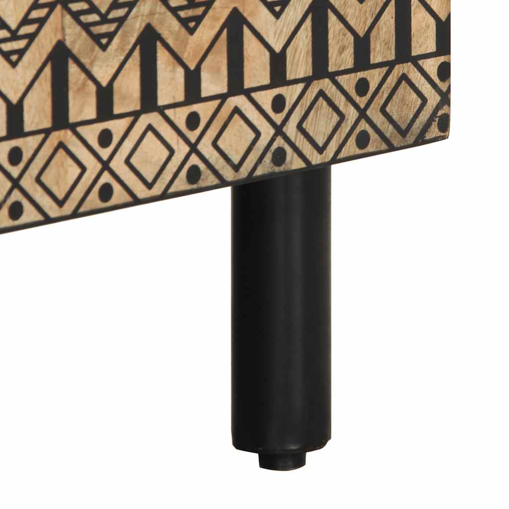 Dressoir 60x33,5x75 cm massief ruw mangohout