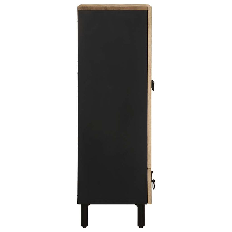 Hoge kast 60x33,5x100 cm massief ruw mangohout