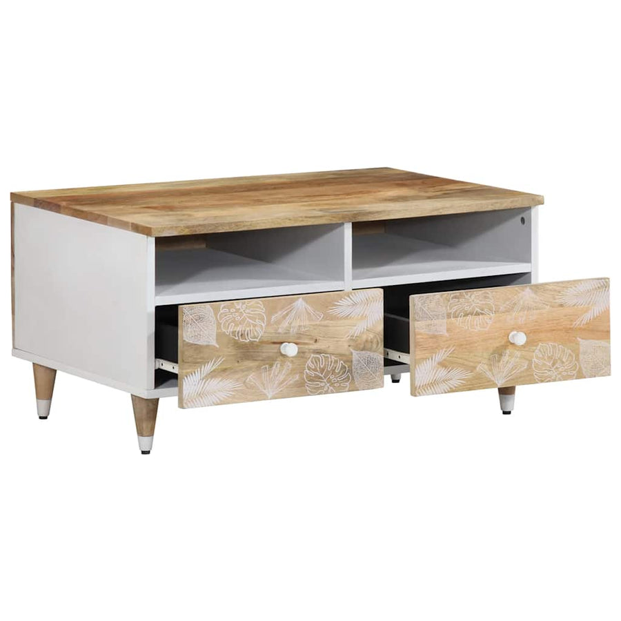 Salontafel 80x54x40 cm massief mangohout