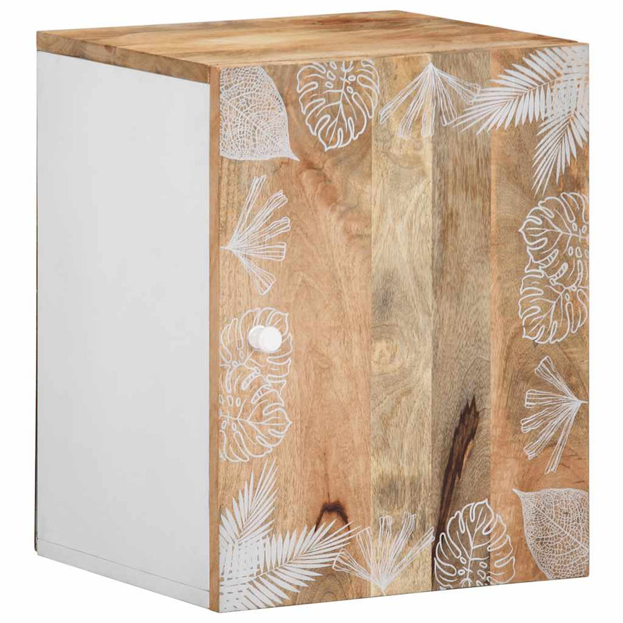 Badkamerwandkast 38x33,5x48 cm massief mangohout