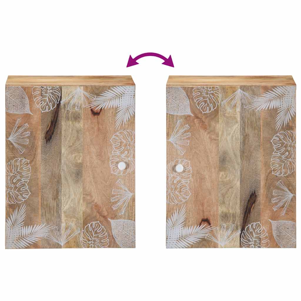 Badkamerwandkast 38x33,5x48 cm massief mangohout