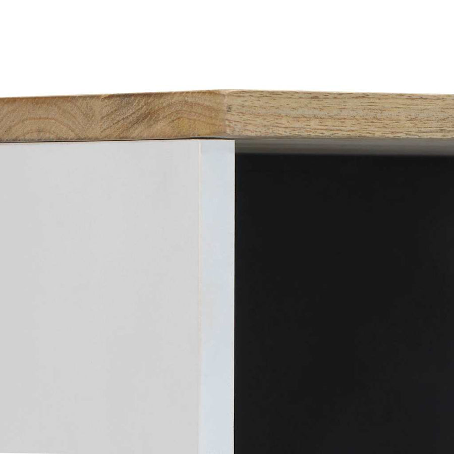 Badkamerkast 38x33,5x160 cm massief mangohout