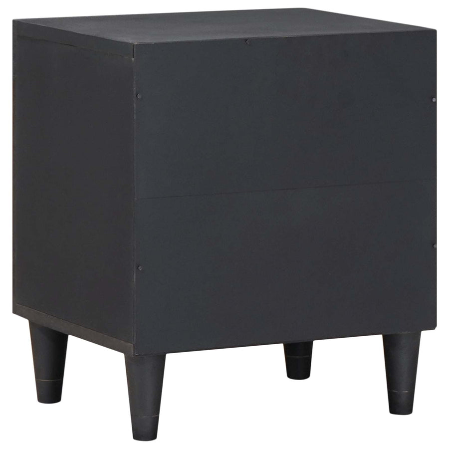 Nachtkastje met Deur 2 pcs Zwart 40 x 33 x 46 cm
