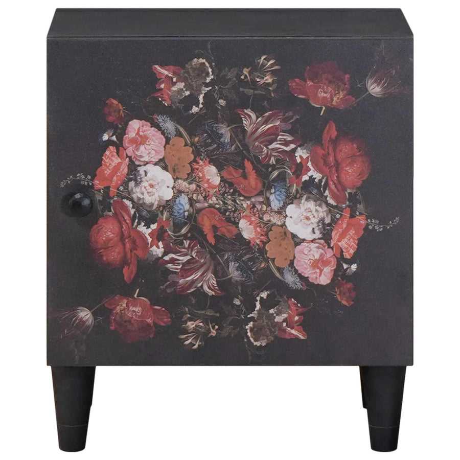 Nachtkastje met Deur 2 pcs Zwart 40 x 33 x 46 cm