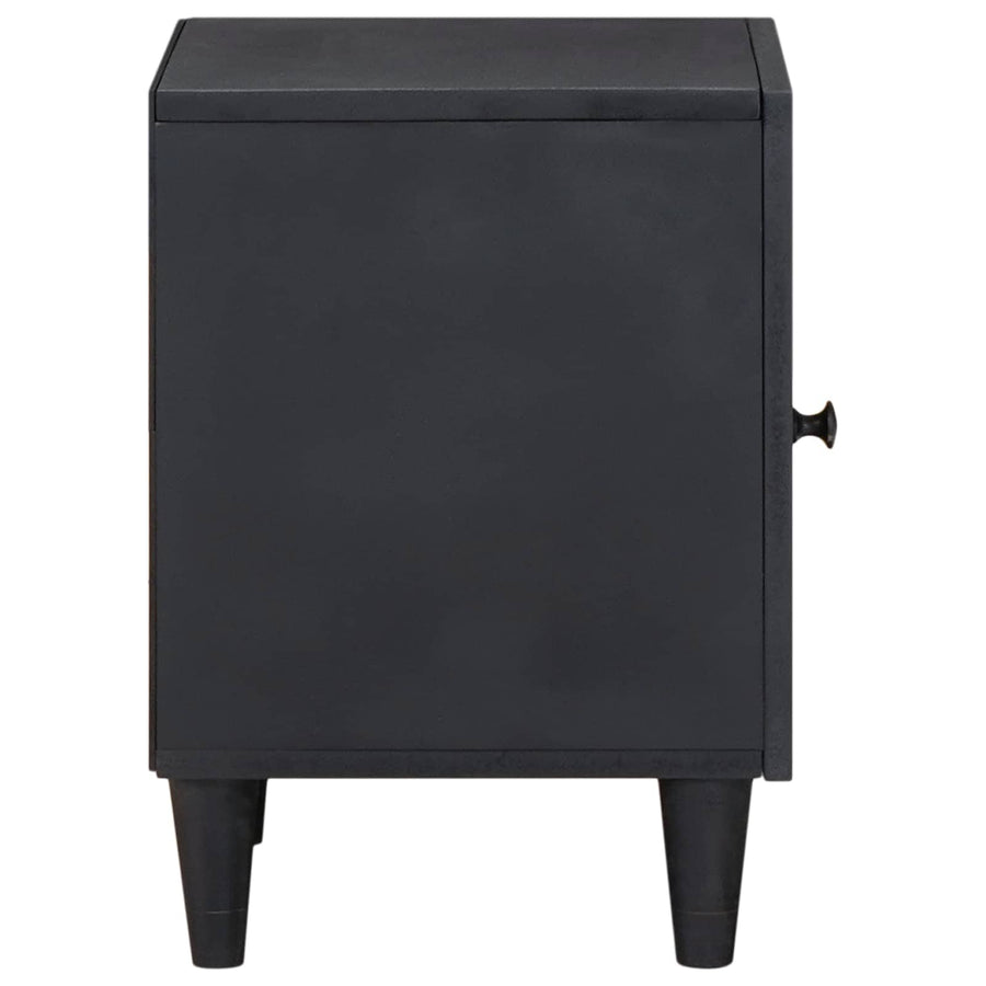 Nachtkastje met Deur 2 pcs Zwart 40 x 33 x 46 cm