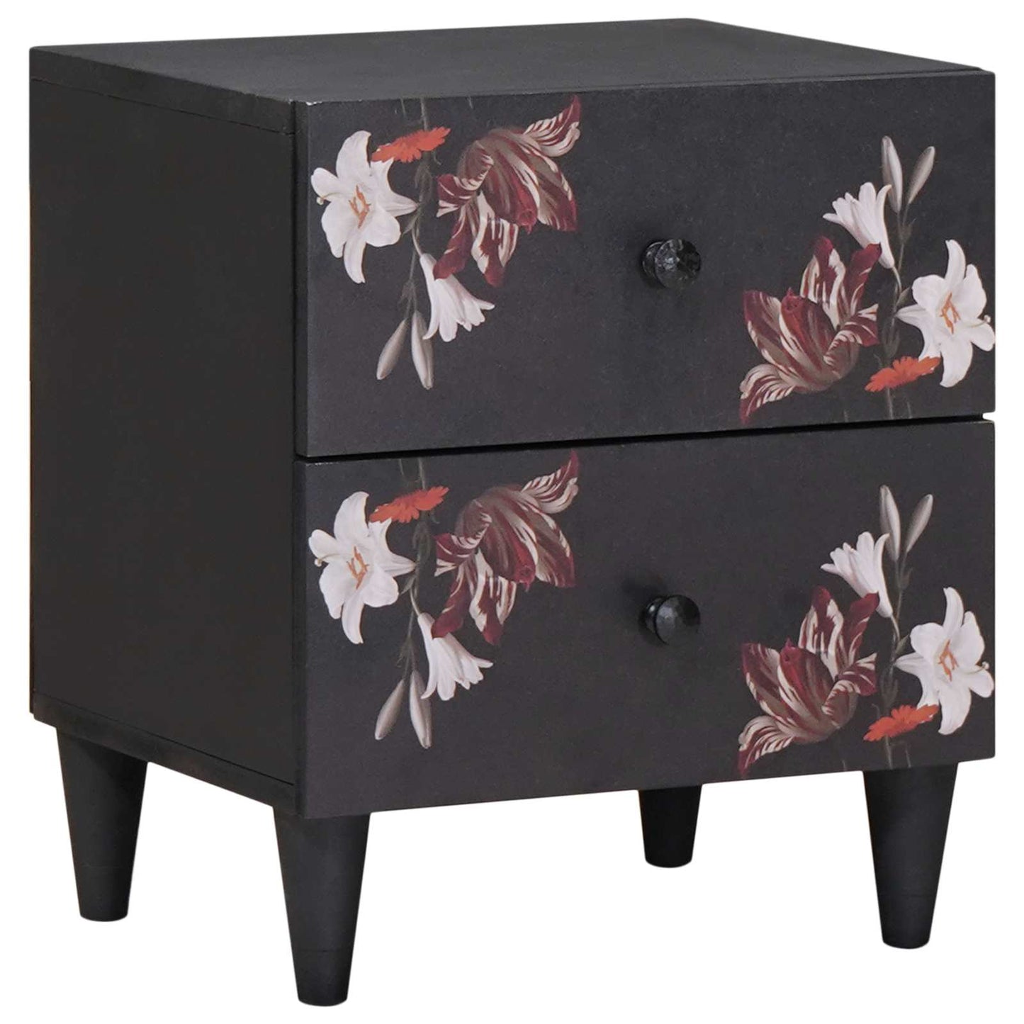 Nachtkastje met lade Bruin 40 x 33,5 x 46 cm Massief Mango Hout