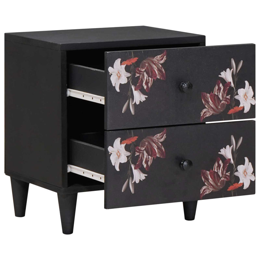 Nachtkastje 2 pcs Bruin 40 x 33,5 x 46 cm Massief Mango Hout