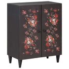 Dressoir massief mangohout multikleur 60x33.5x75 cm