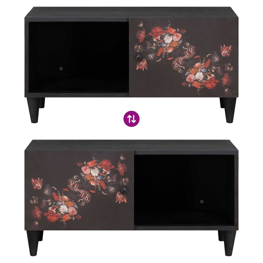 Salontafel Multikleur 80 x 50 x 40 cm Massief Mango Hout