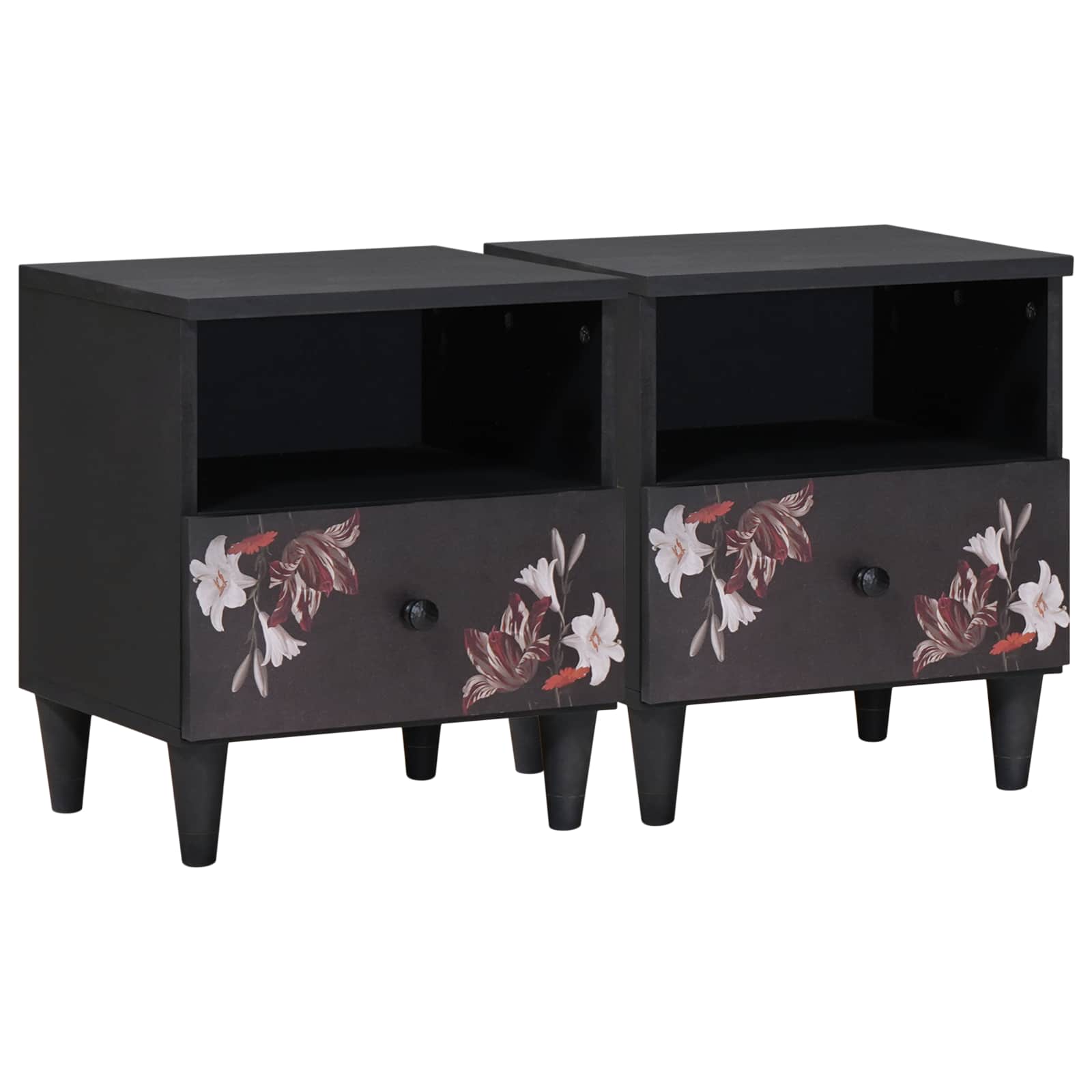 Nachtkastje 2 pcs Bruin 40 x 33 x 46 cm Massief Mango Hout