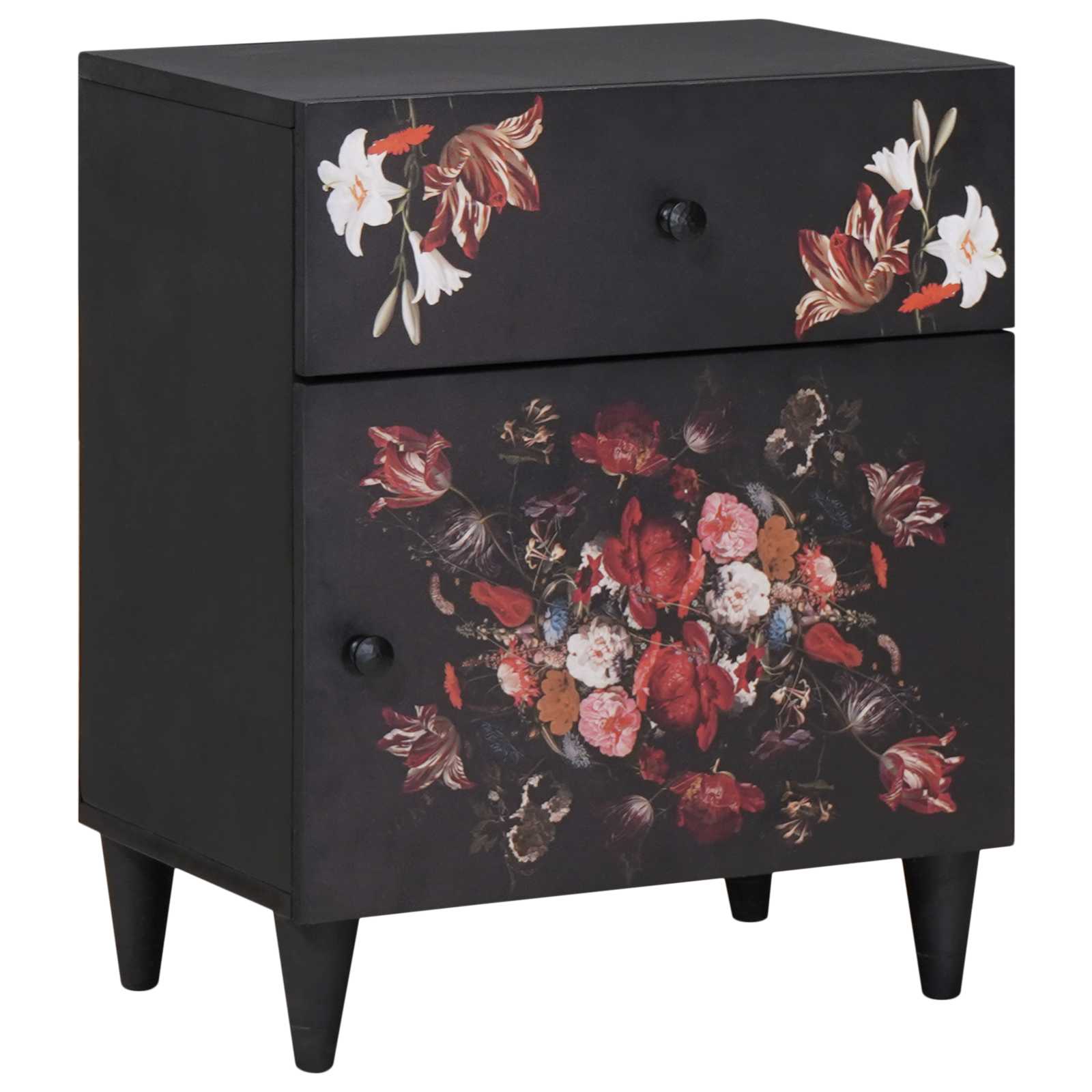 Nachtkastje Multikleur 50 x 33 x 60 cm Massief Mango Hout