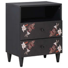Bedside Table Multicoloured 50 x 33 x 60 cm Solid Mango Wood