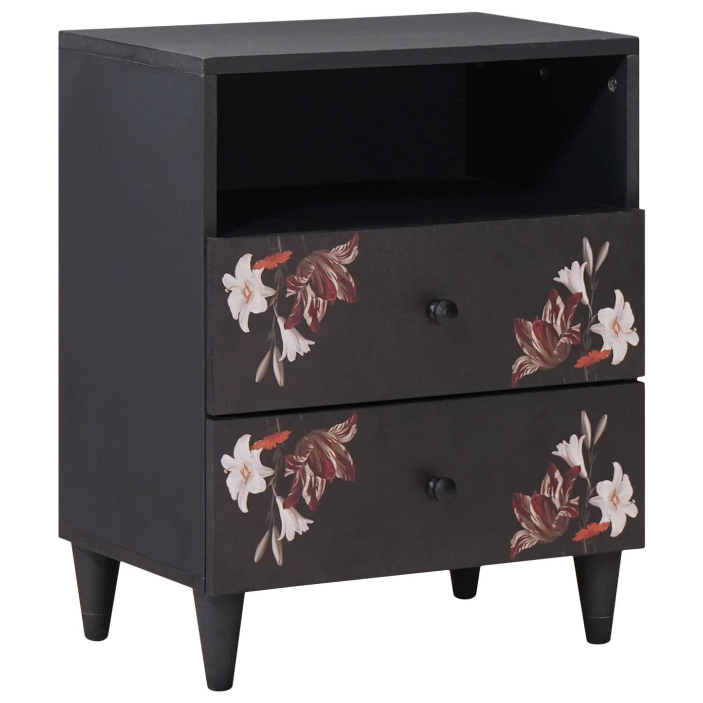 Nachtkastje Multikleur 50 x 33 x 60 cm Massief Mango Hout