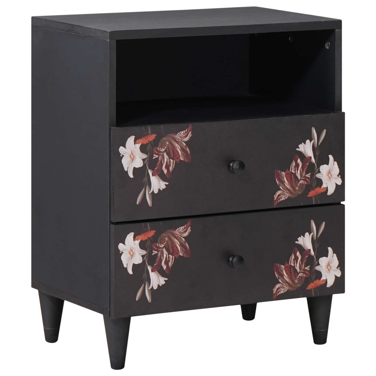 Nachtkastje Multikleur 50 x 33 x 60 cm Massief Mango Hout