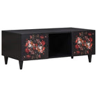Salontafel massief mangohout multikleur 100x54x40 cm