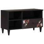 Tv-kast 80x33,5x46 cm massief mangohout multikleur