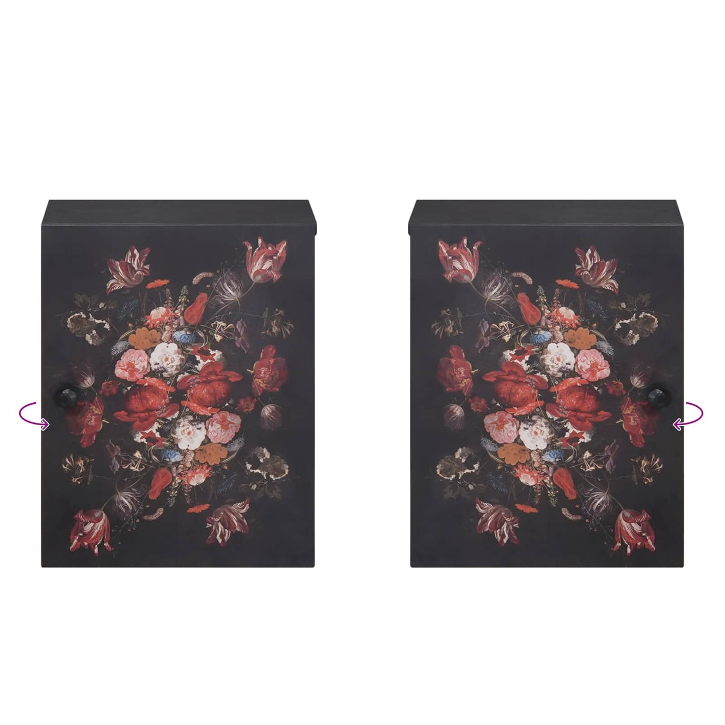 Hangkast Multikleur 38 x 33,5 x 48 cm Massief Mango Hout