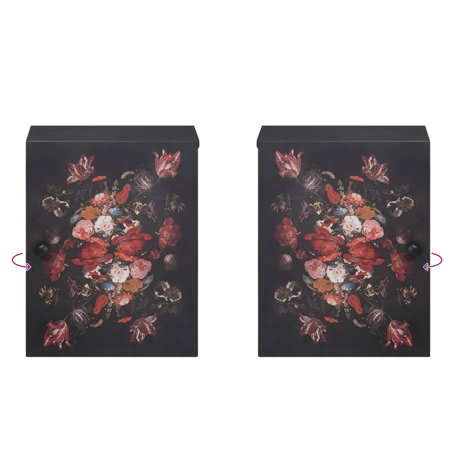 Hangkast Multikleur 38 x 33,5 x 48 cm Massief Mango Hout