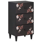 Dressoir massief mangohout 40x33,5x75 cm multikleur