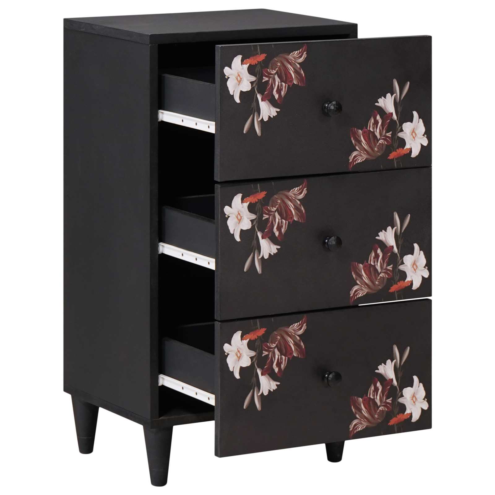 Opslagkasten Multikleur 40 x 33,5 x 75 cm Massief Mango Hout