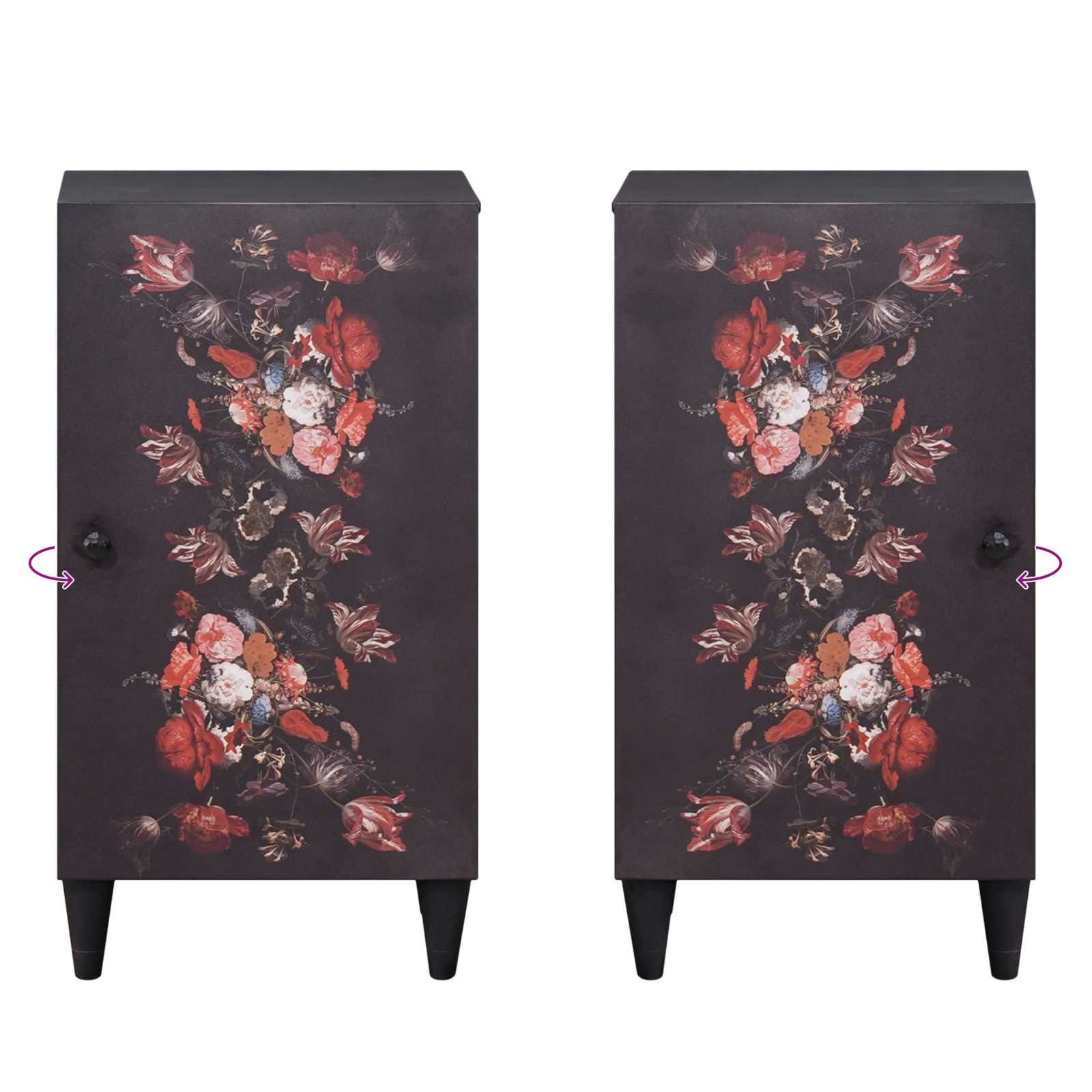 Opslagkasten Multikleur 40 x 33,5 x 75 cm Massief Mango Hout