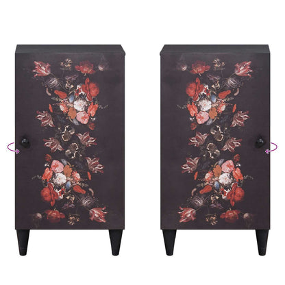 Opslagkasten Multikleur 40 x 33,5 x 75 cm Massief Mango Hout