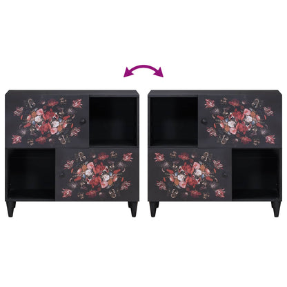 Opslagkasten Multikleur 80 x 33,5 x 75 cm Massief Mango Hout