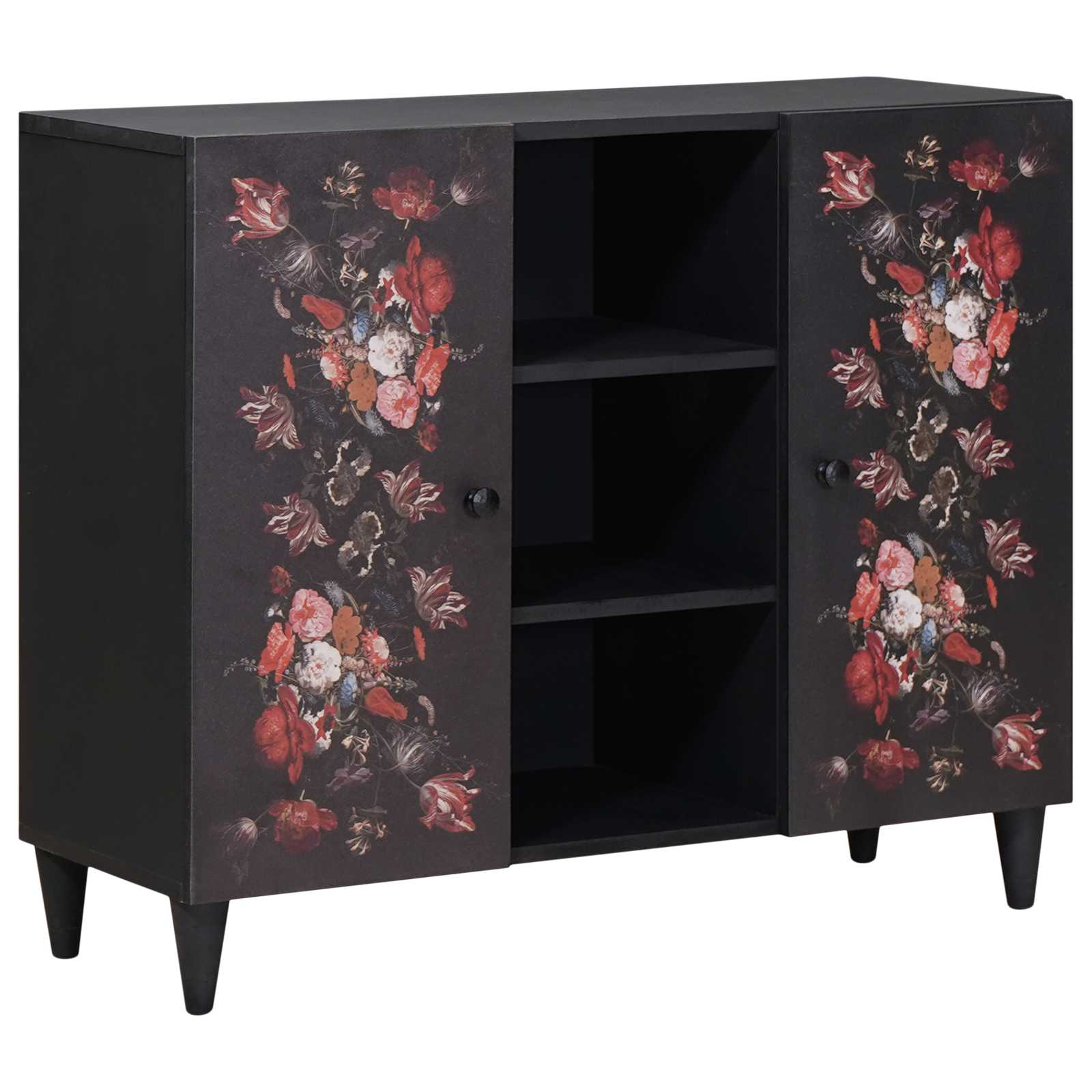Opslagkasten Multikleur 90 x 33,5 x 75 cm Massief Mango Hout