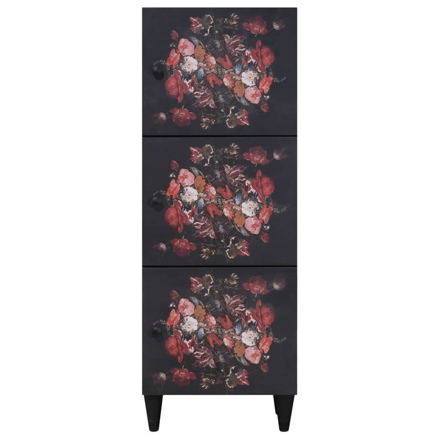 Opslagkasten Multikleur 40 x 33,5 x 110 cm Massief Mango Hout
