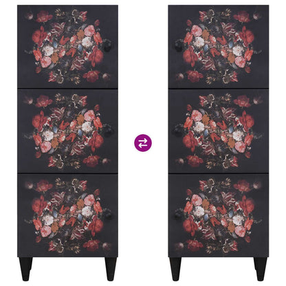 Opslagkasten Multikleur 40 x 33,5 x 110 cm Massief Mango Hout