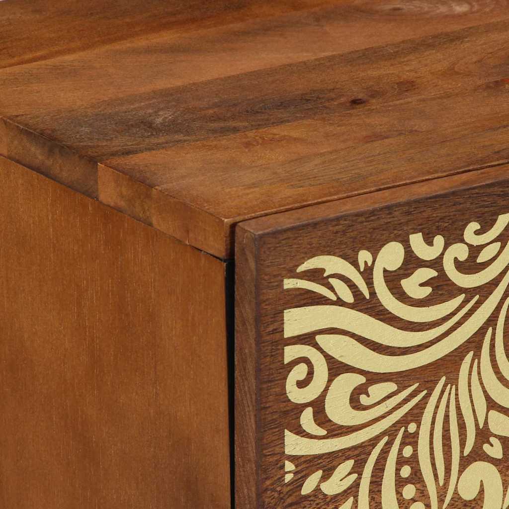 Nachtkastje met Deur 2 pcs Honingbruin 40 x 33 x 46 cm