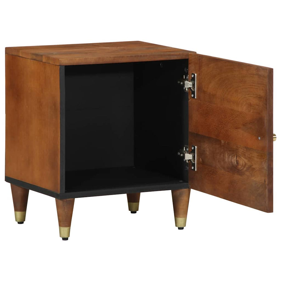Nachtkastje met Deur 2 pcs Honingbruin 40 x 33 x 46 cm